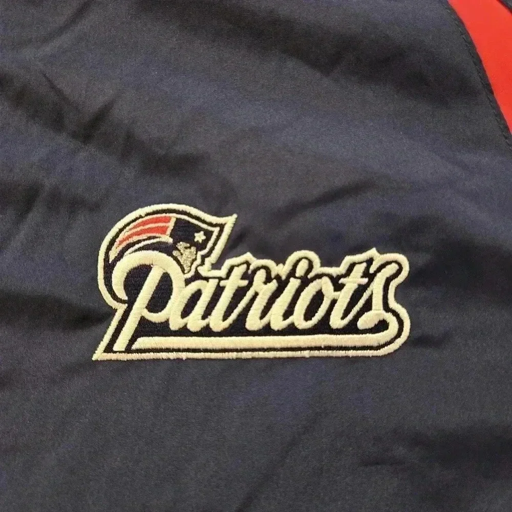 Reebok NFL New England Patriots Full Zip Embroidered Jacket Mens Blue Size XL